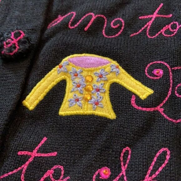 BEREK by Takako  Sakon NWOT embroidered Born to Shop Cardigan M - Picture 8 of 12